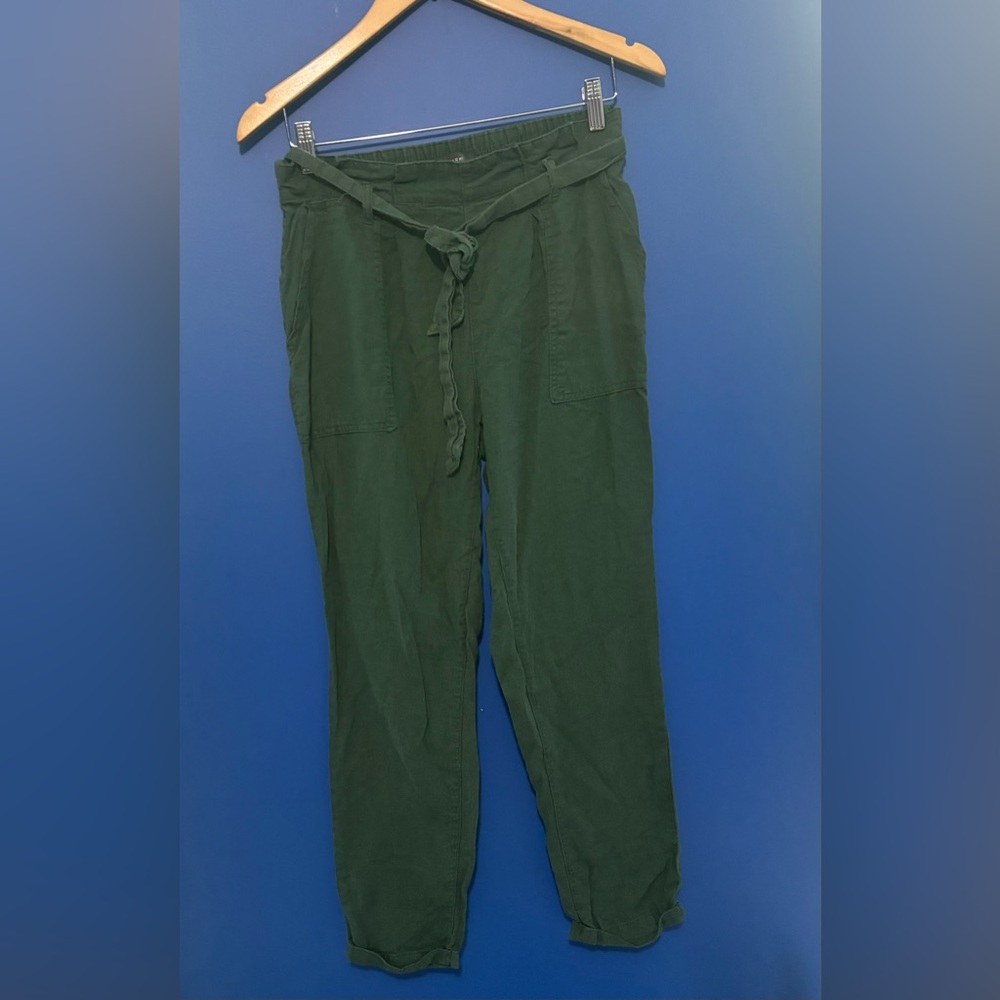 {Primark} Green Tie-Waist Pants